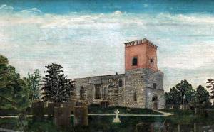 Depiction of Edingley church as it would have looked at the time of Ann's funeral in 1877